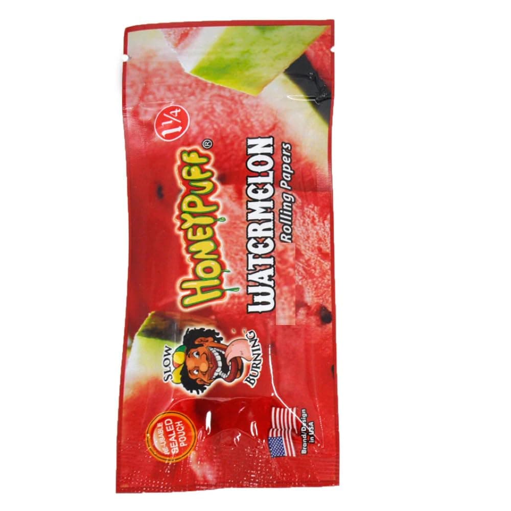 STUARTS DIRECT Cigarette Rolling Papers | 1 1/4 Size Paper in Sealed Plastic Smell Proof Pouch (WATERMELON)