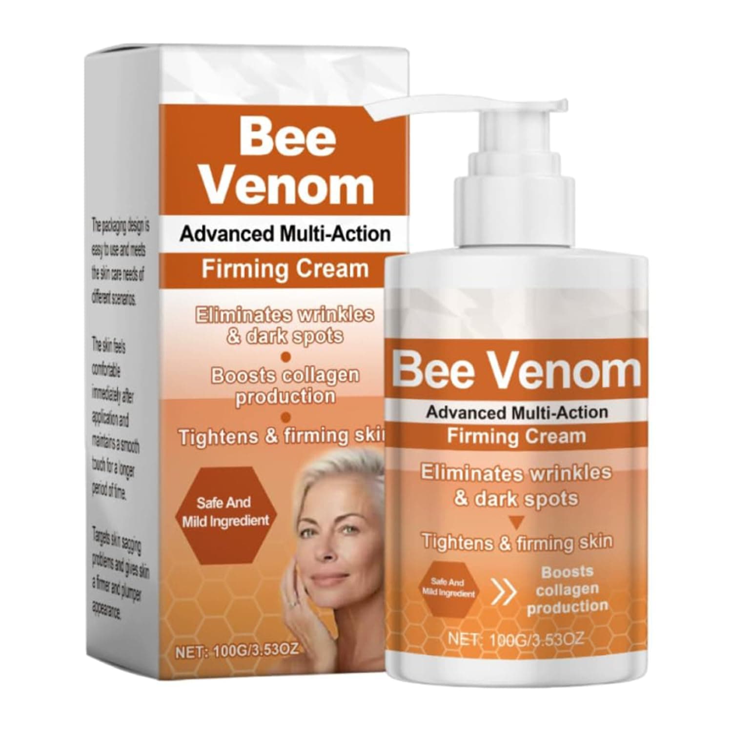 ApisDerm BotoxBee Advanced Multi-Action Firming Cream, Botox Bee Venom Wrinkle Removal Cream, Tightening & Moisturizing Body for all Skin Types