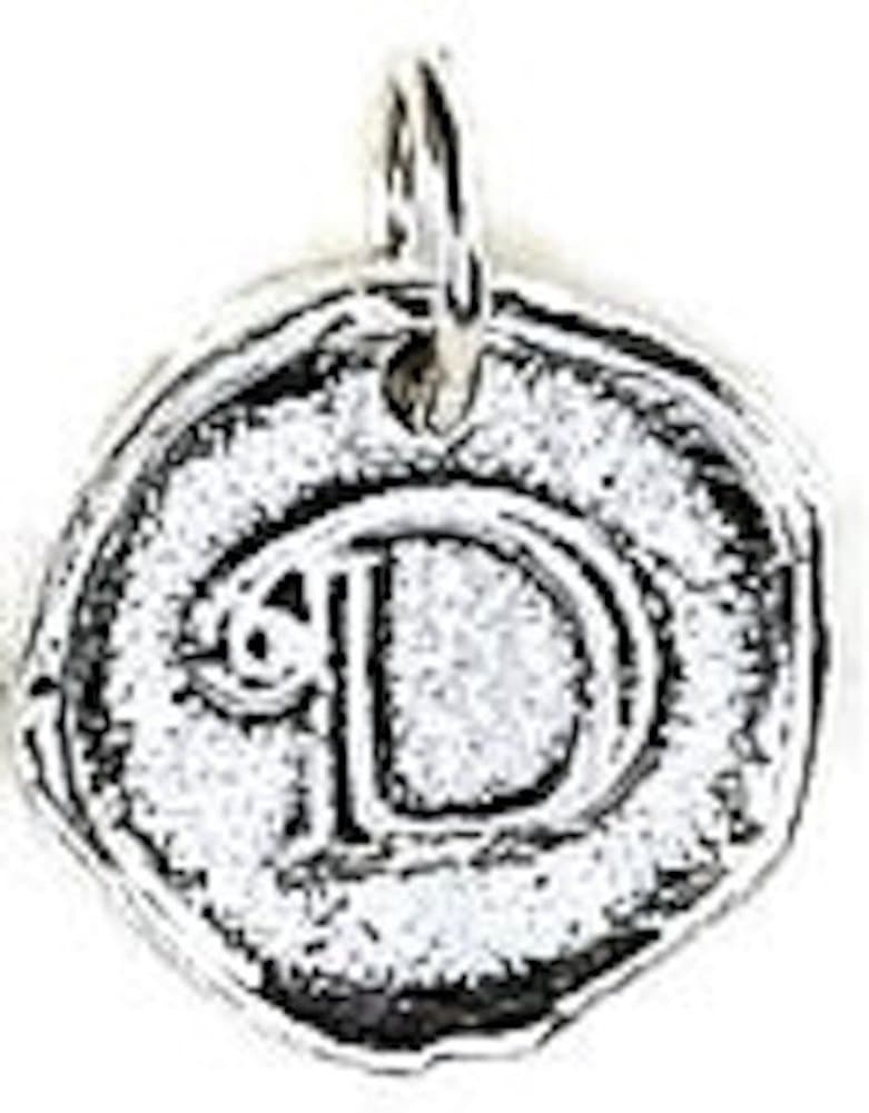 Wax Insignia - Mini Seal Charm - Silver Plated - D