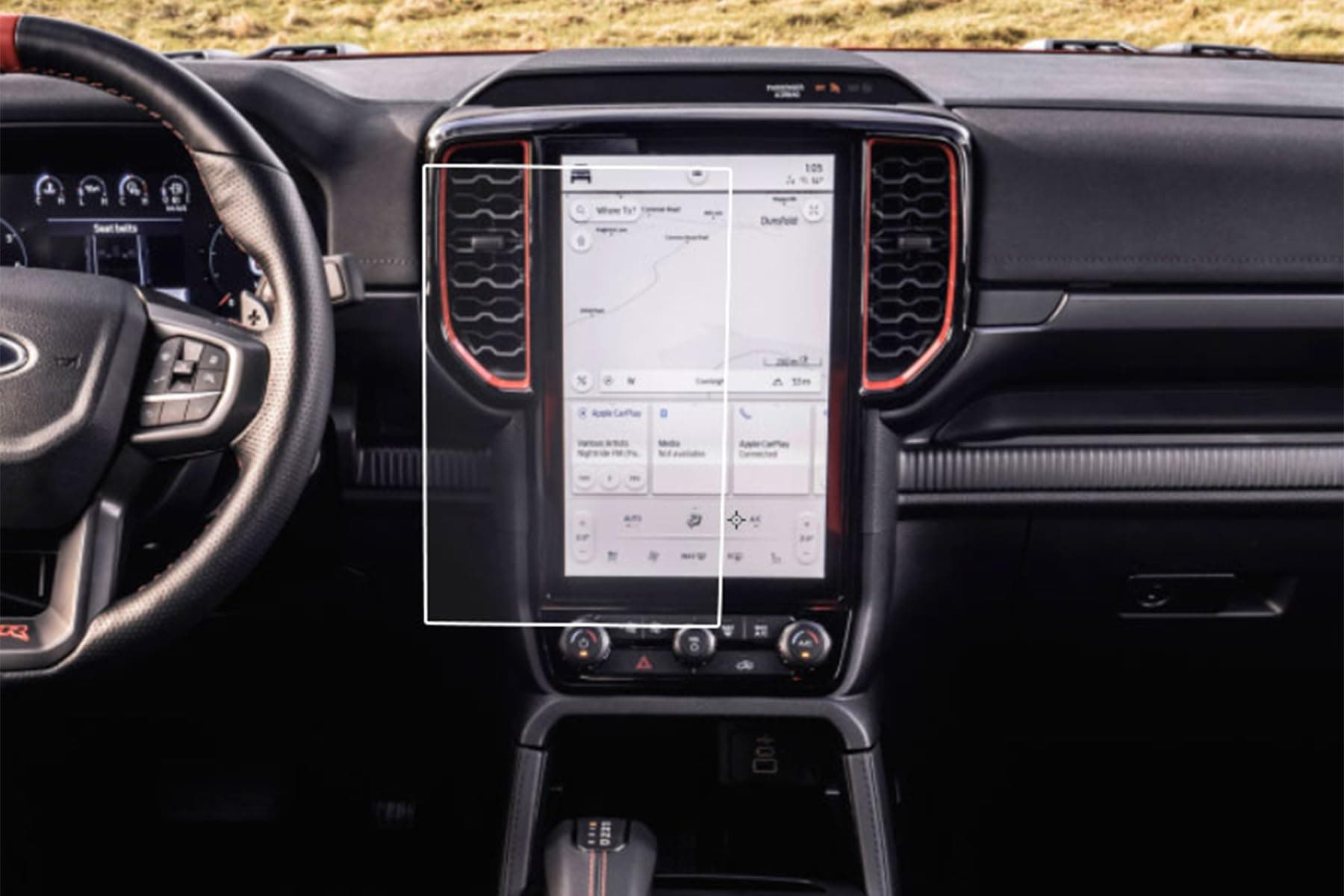 Premium 9H Tempered Glass screen protector 12" Suitable for Ranger 2022 2023 2024