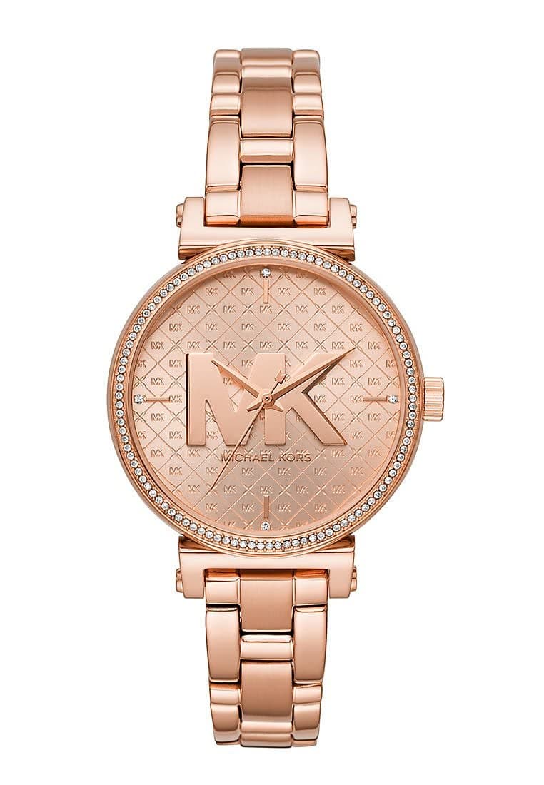 Michael Kors Watch for Women Sofie, 36mm case size, Three Hand movement, Stainless Steel strap