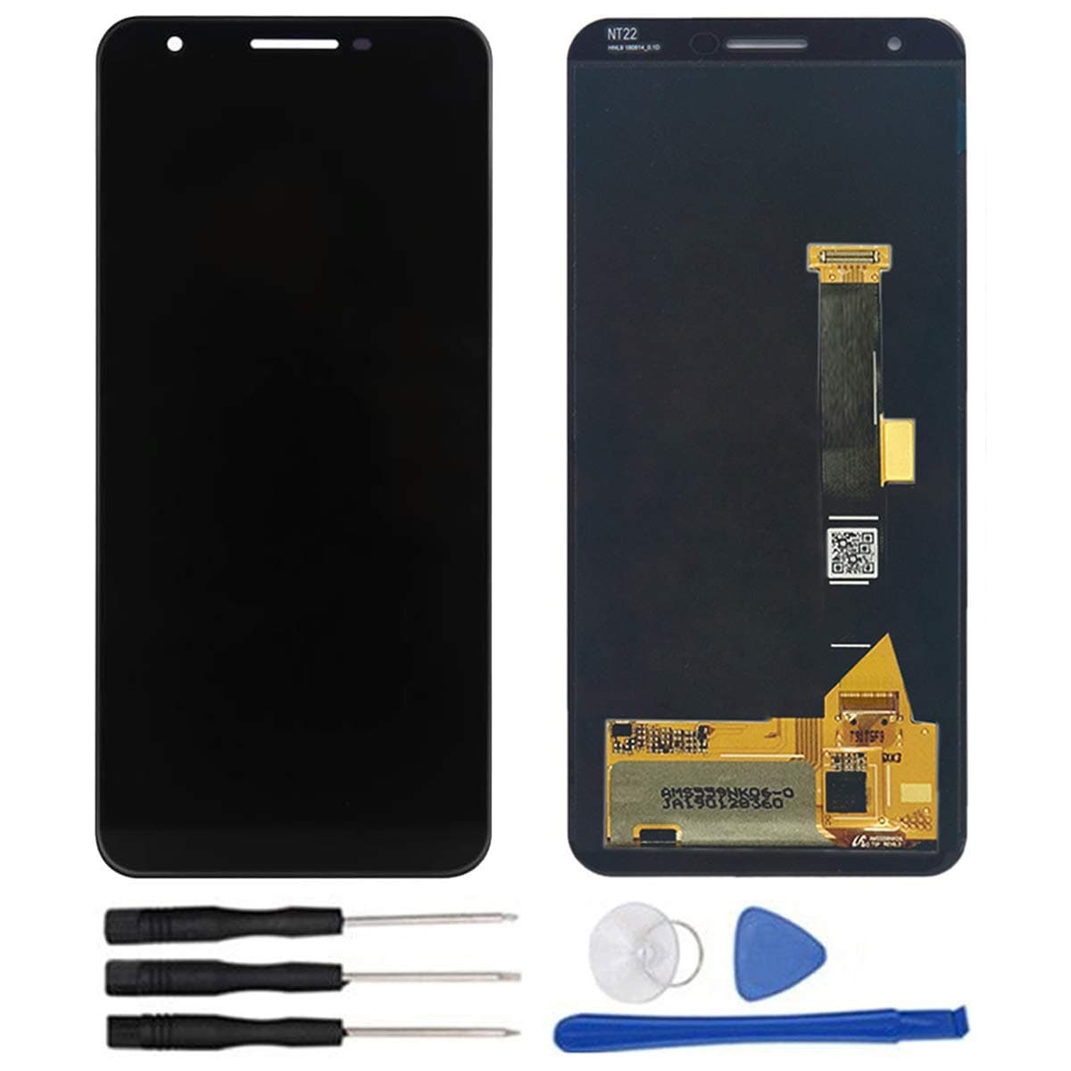 Original Assembly Screen Replacement Compatible with Google Pixel 3A G020A G020E G020B 5.6inch LCD Display Touch Screen Digitizer (Black)
