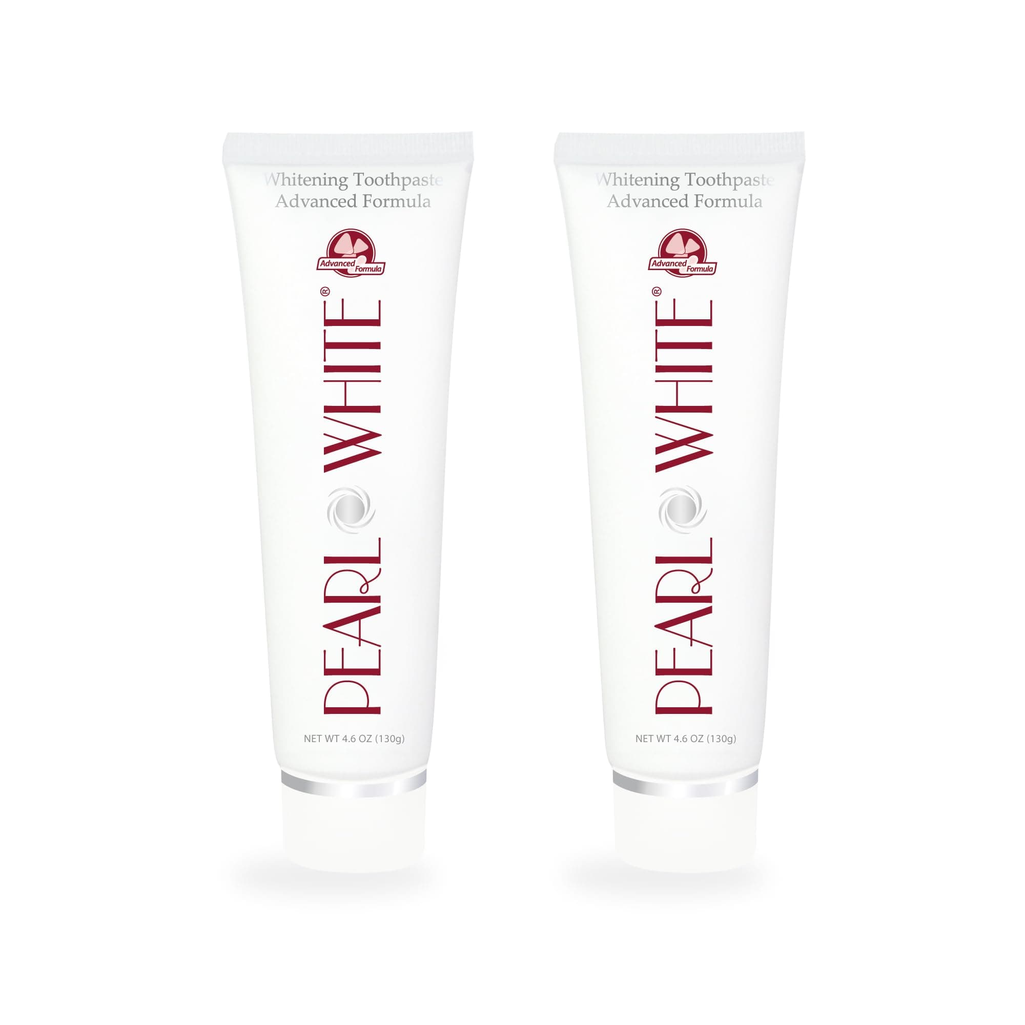 Pearl White Whitening Toothpaste (Advanced, 2 Pack of 4.76 oz / 135 g)