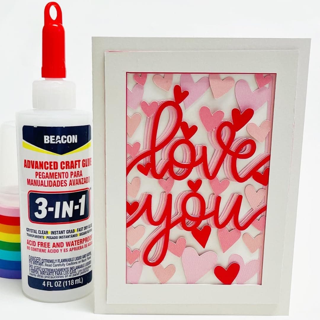 BEACON 3-in-1 Advanced Craft Glue - Fast-Drying, Crystal Clear Adhesive for Wood, Ceramics, Fabrics, and More, 8-Ounce