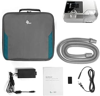 BMC G2S B25VT BIPAP Machine for home with Humidifier, BMC Full Face Mask Medium and Carrying Case Bag With 2 Years warranty