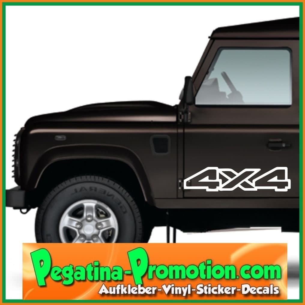 Car Sticker - Type X - "4x4" Design - 30 x 7 cm