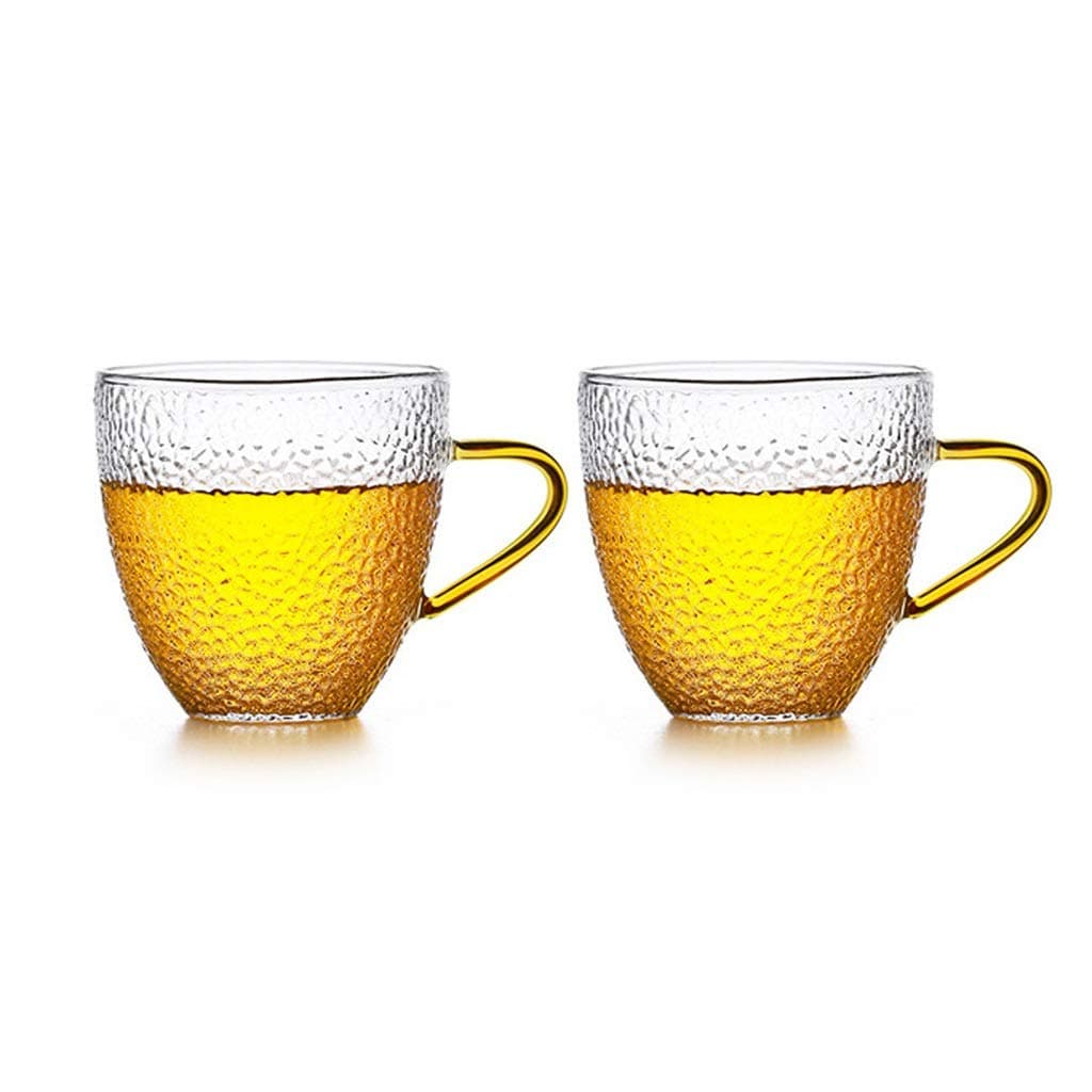 Glass Coffee Cup Big Handle With handle Simple and Elegant Heat Resistance Drinking Glass Glass Coffee Cup Glass Tea Cup Glass Coffee 6.14oz Cup