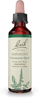 Bach Original Flower Remedies Agrimony, Stand Your Ground, Communicate Openly, Emotional Wellness, Natural Flower Essence, 20ml