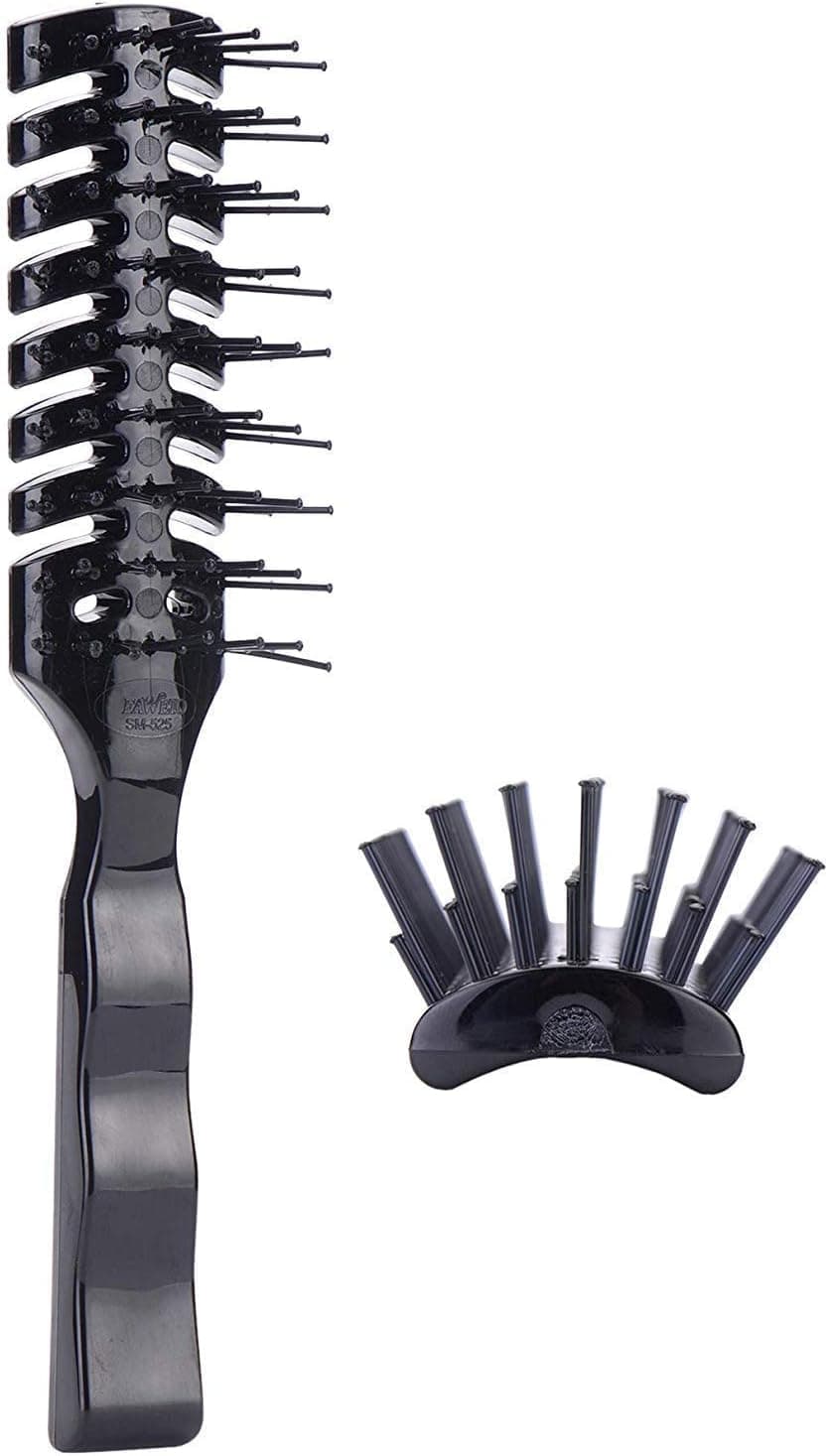 Mens Vented Hair Brush for Blow Drying, Anti Static Vent Hairbrush for Styling Fine, Curly, Wavy, Wet or Dry Hair