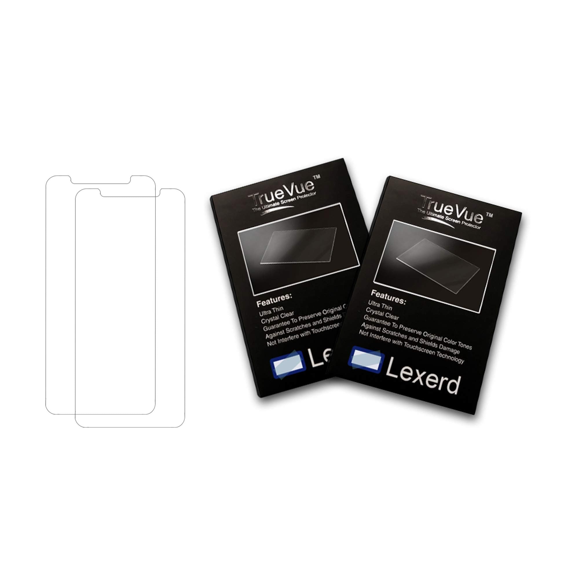 Lexerd - Compatible with Logitech Squeezebox Touch TrueVue Crystal Clear MP3 Screen Protector (Dual Pack Bundle)