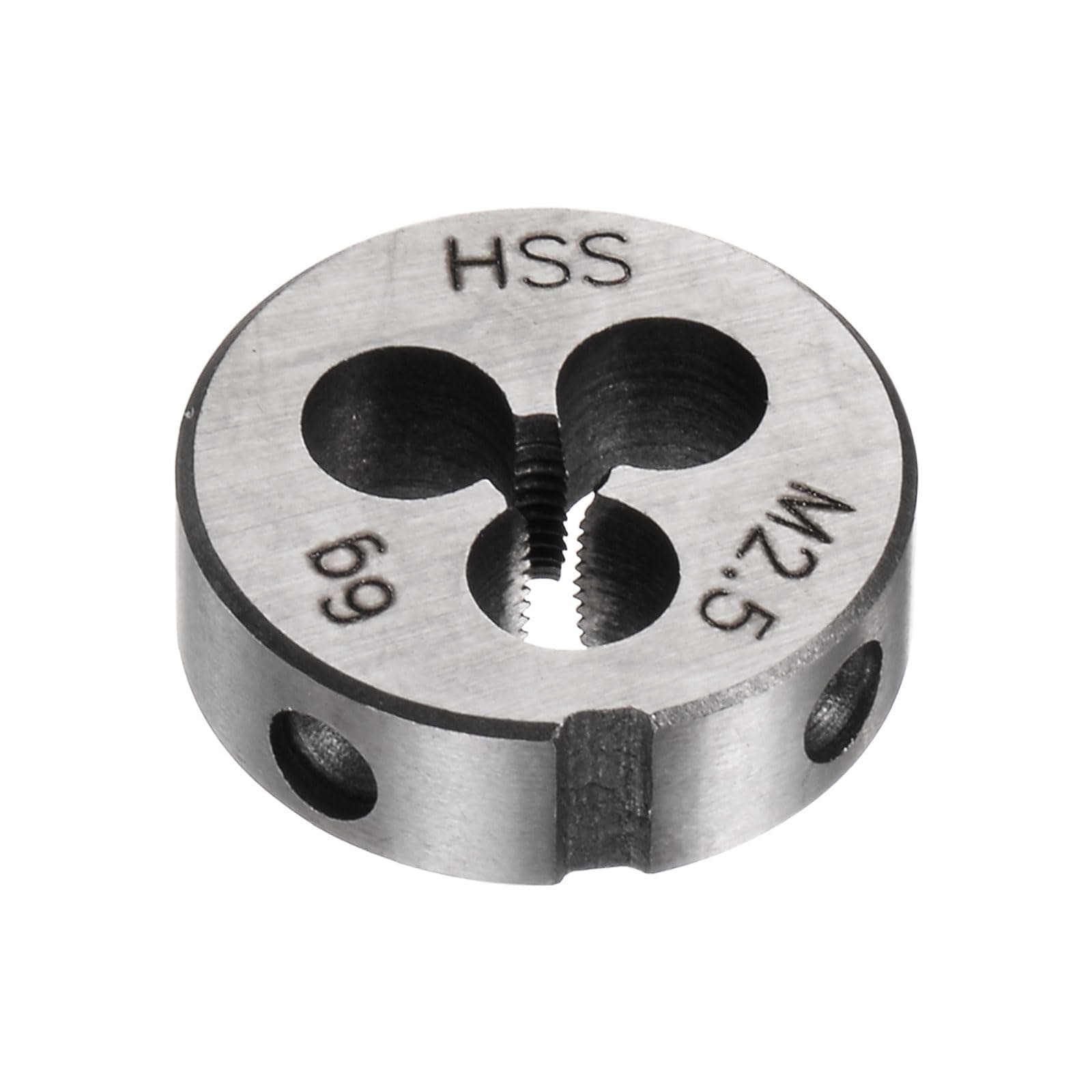 uxcell Round Threading Dies, Metric M2.5 x 0.45 Thread (Right Hand), High Speed Steel (HSS) Screw Cutting Die Repair Tool