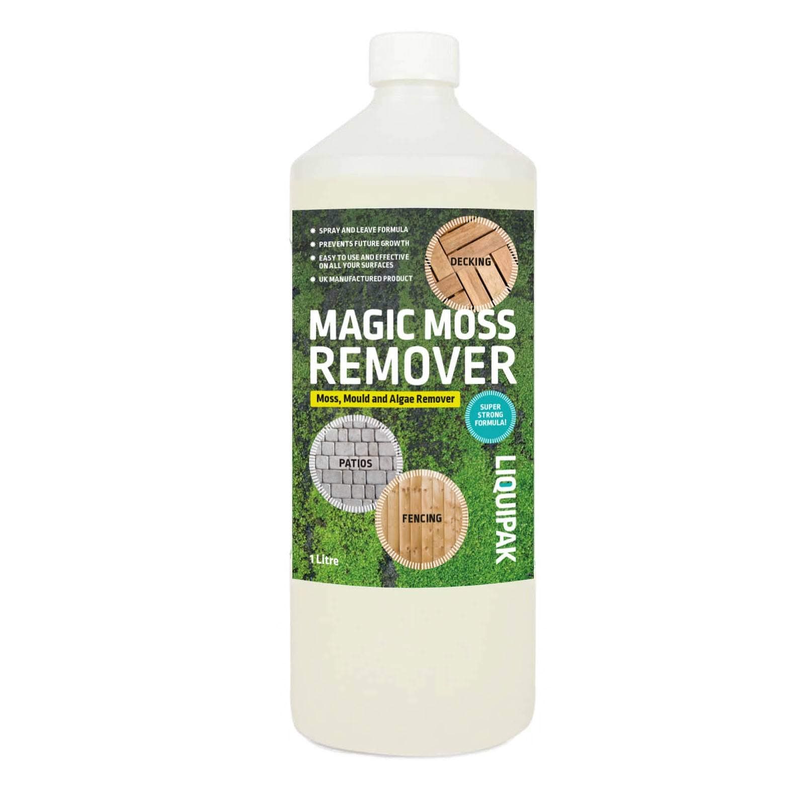 Magic Mould, Lichen & Algae Remover | Prevents Moss Growth, Spray and Leave formula 1-20 Litres (1 Litre)