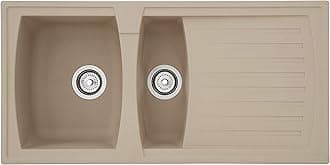 Respekta Sink, Fibreglass, Sandy Beige, 100 cm