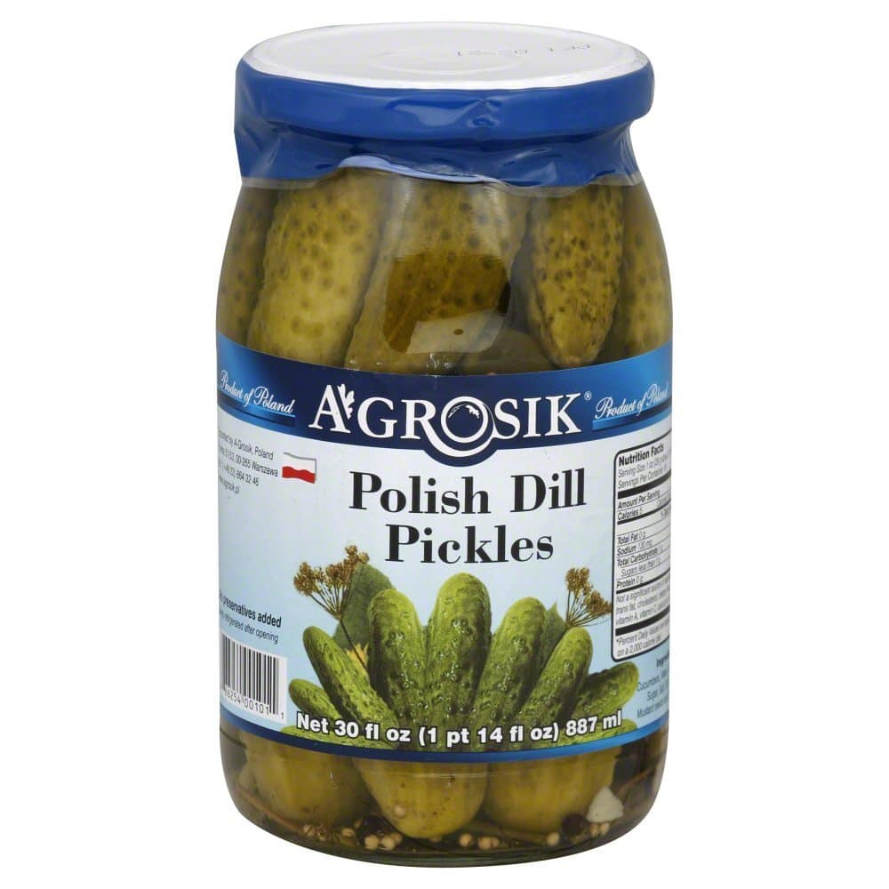 Polish Dill Pickles (Agrosik) 30oz