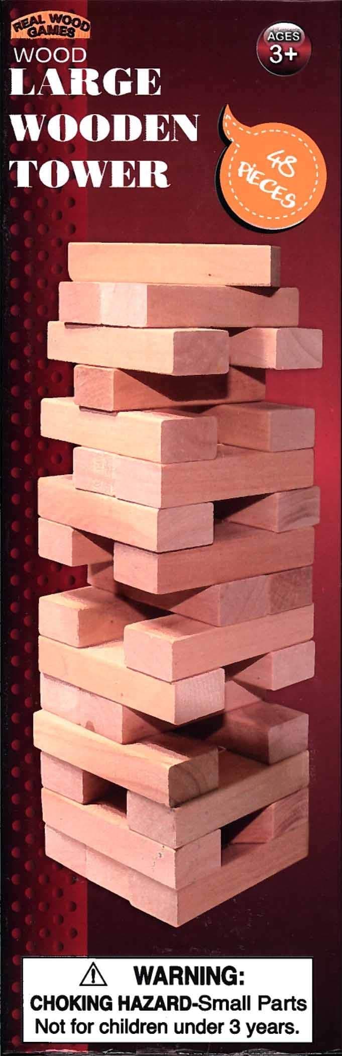 Large Wood Tower Game 48 Pieces