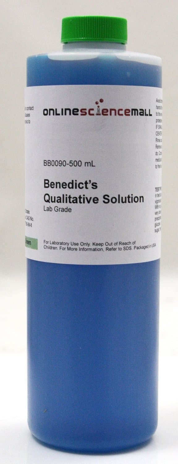 500mL of Benedict's Solution, Qualitative - Lab Grade Reagent