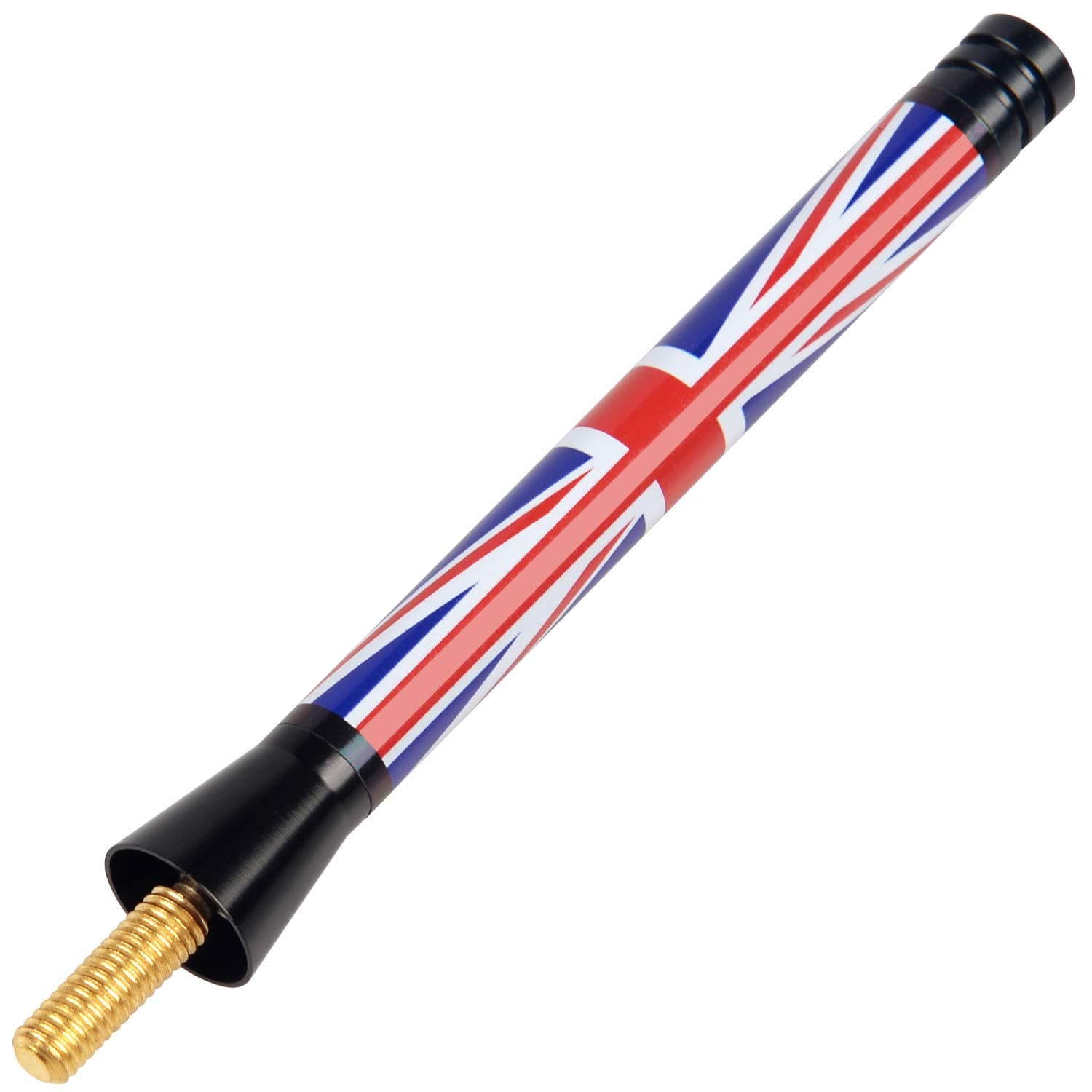Antenna, Compatible with MINI Cooper All Models - Will fit Any MINI Cooper, Cooper S, Convertible, Countryman, Clubman, Coupe or Roadster (Red/Blue/White Union Jack UK Flag)
