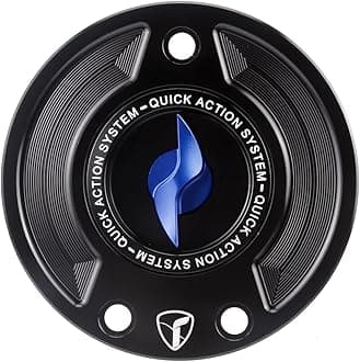 Gas Cap Quick Action Fuel Tank Cap Lightning Key CNC Motorcycle Accessories Fit For BMW F800GS RNINET S1000RR M1000R (Blue)