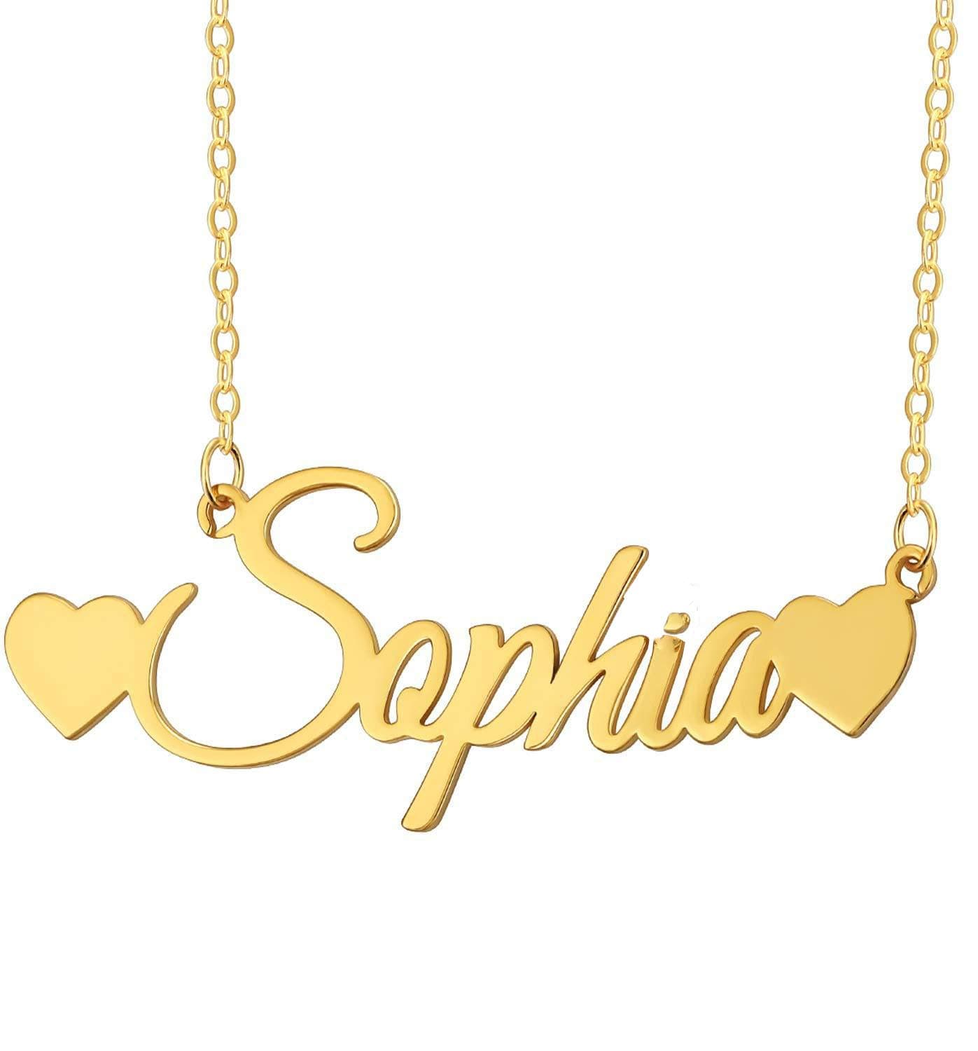 Name Necklace With Customize Design Personalized Your Name Gold And Silver Plating For Unisex Adult
