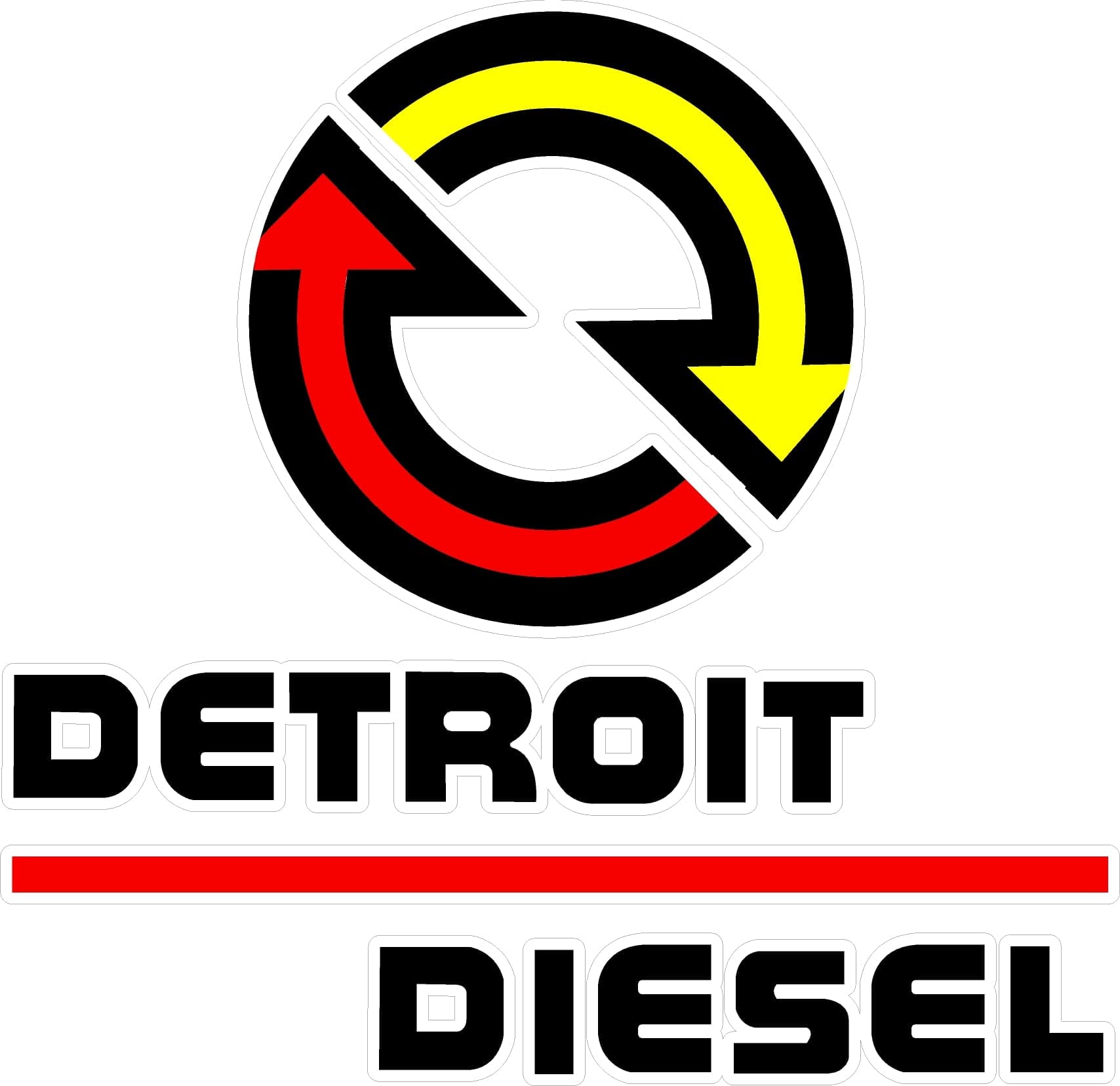 Detroit Diesel Sticker Decal Large Size