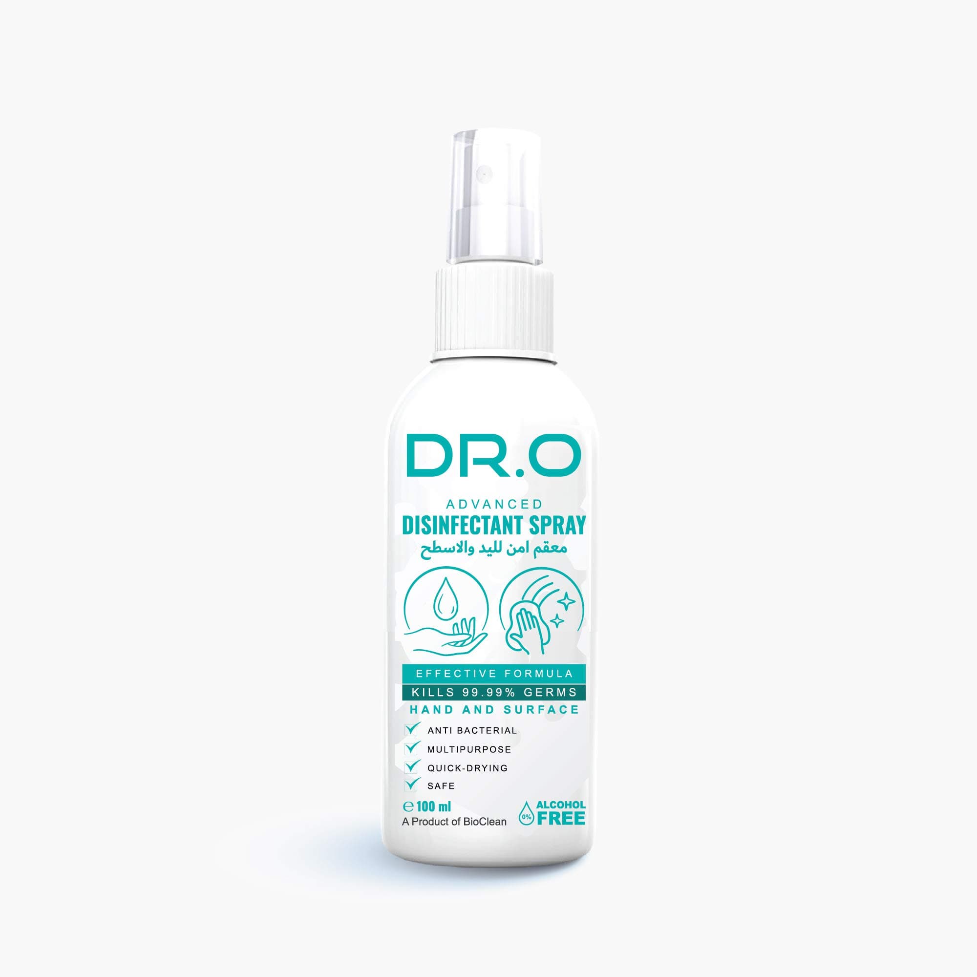 DR.O Advanced Disinfectant Spray 100ml - 100% Natural