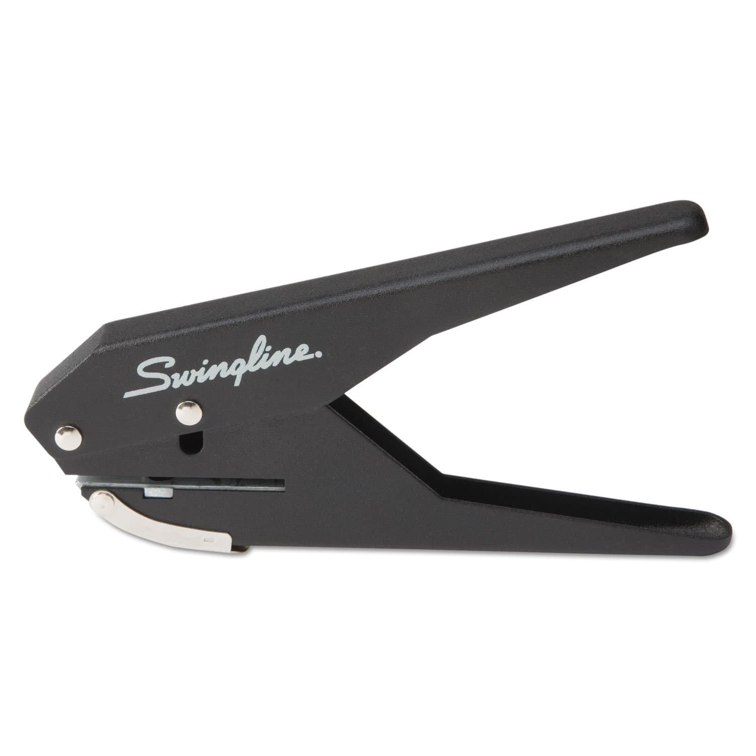 Swingline 1 Hole Punch, Hole Puncher, Low Force, 20 Sheet Punch Capacity, Plier, Black (74017)
