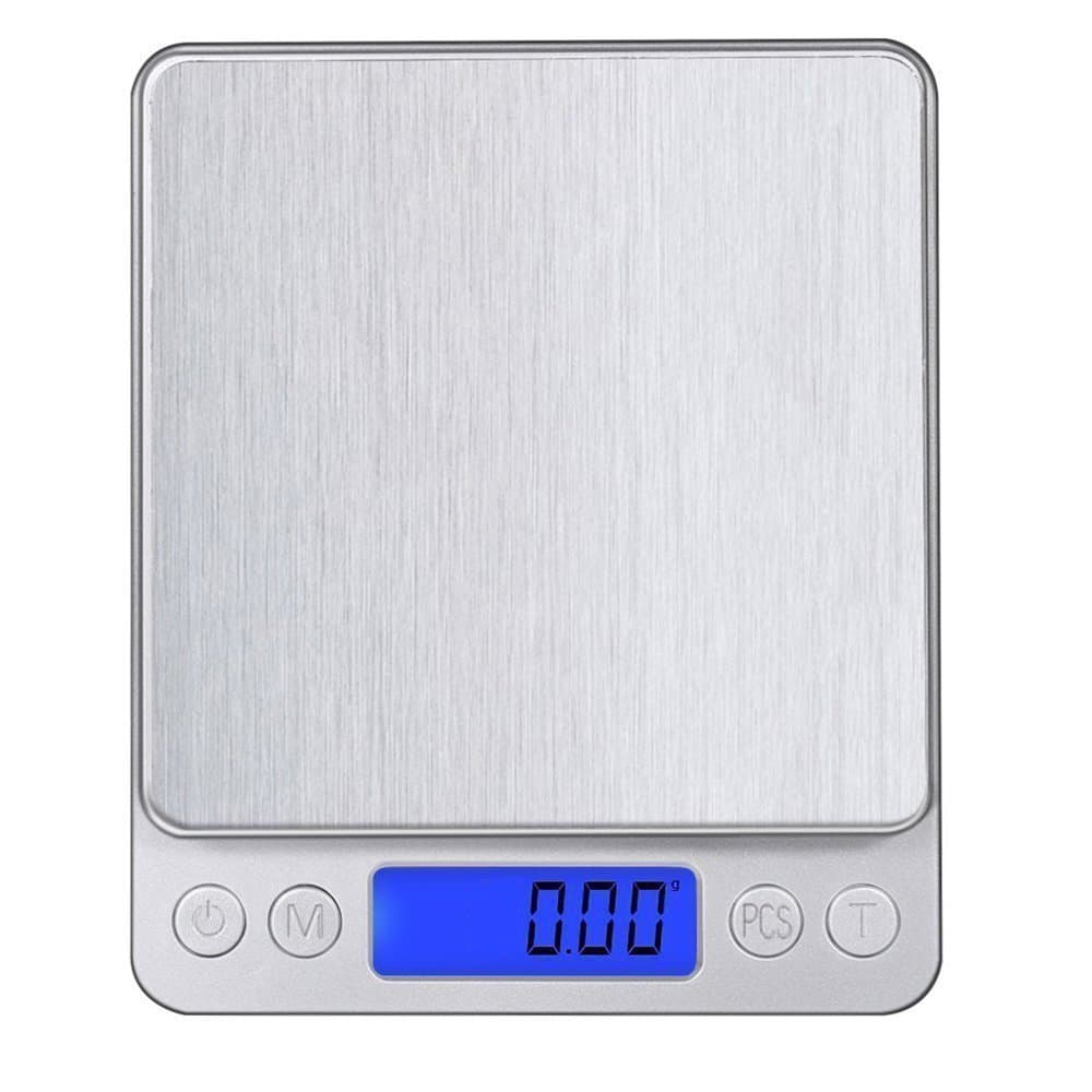 Gram Scale Digital Kitchen Scale Toprime Mini Size Food Scale 500g 0.01g High Precision Jewelry Weight Scale with Platform LCD Display Tare and Pcs Features
