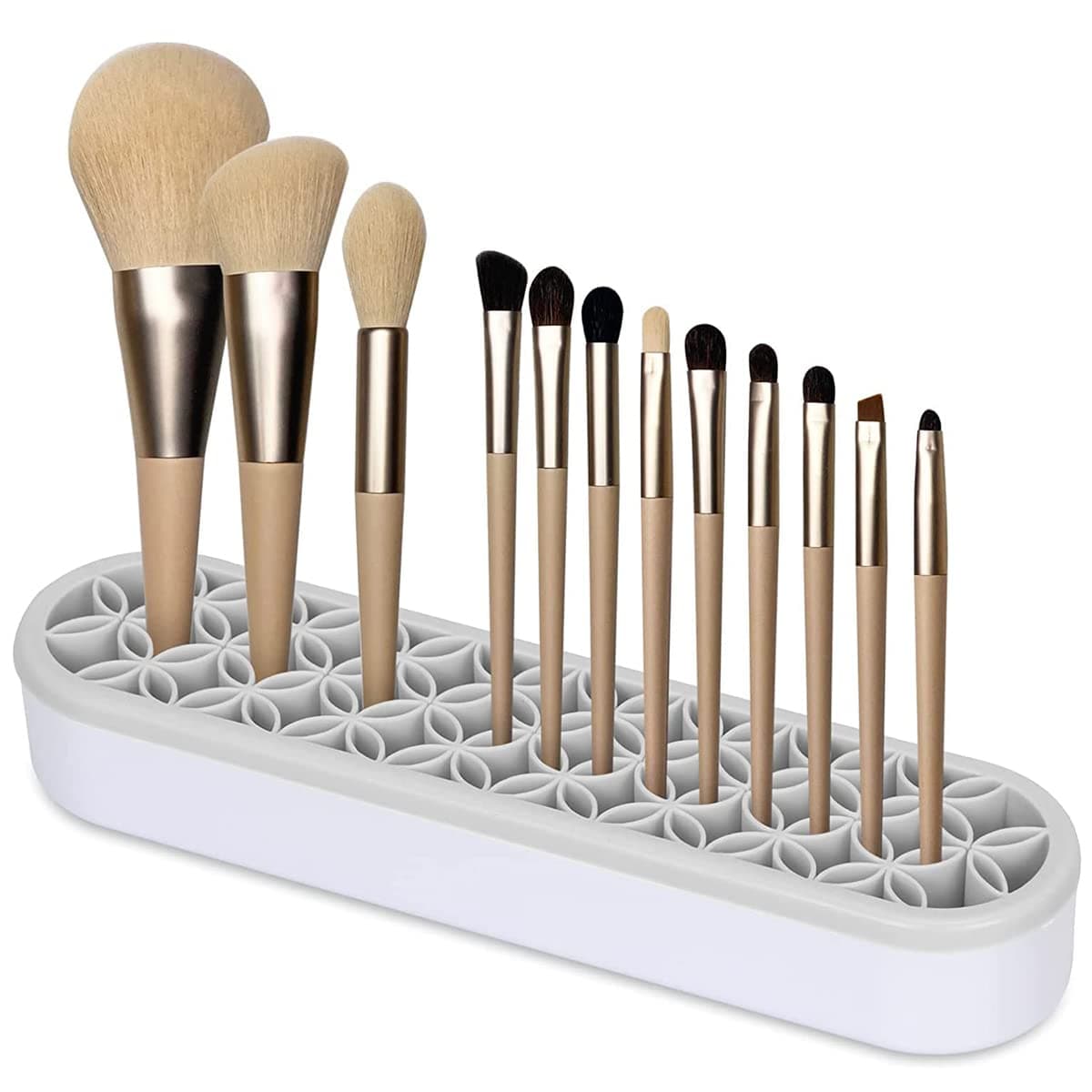 Makeup Brush Holder, Multipurpose Beauty Tool Organizer Makeup Brush Storage Stand for Brush, Eyeliners, Cosmetic Tools, Pen, Art Supplies