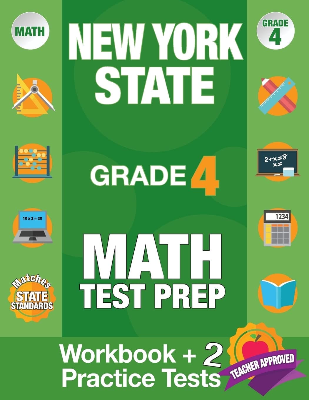 New York State Grade 4 Math Test Prep: New York 4th Grade Math Test Prep Book for the NY State Test Grade 4.