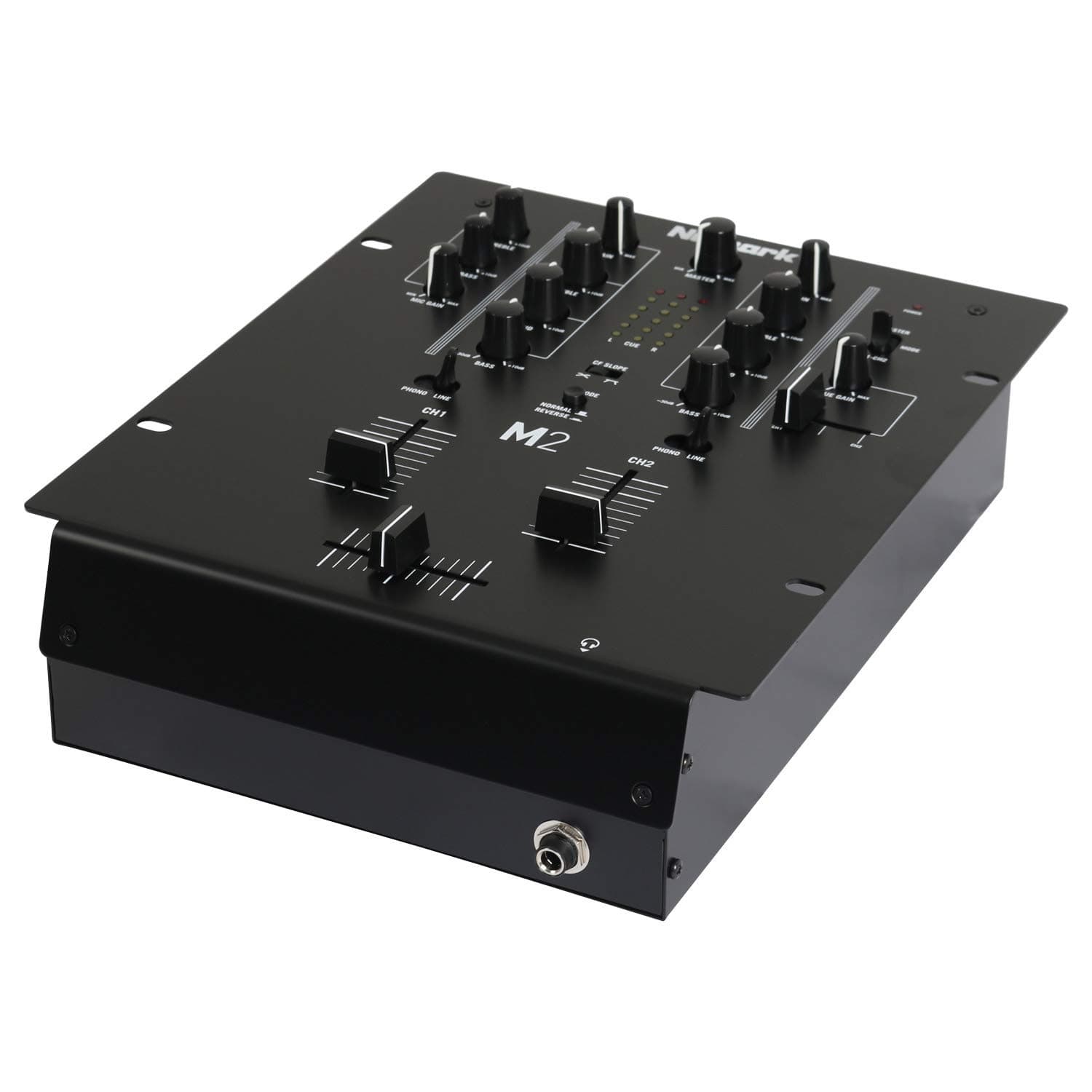M2 - 2-Channel Scratch DJ Mixer, Rack Mountable with 3-Band EQ, Microphone Input and Replaceable Crossfader with Reverse and Slope Controls