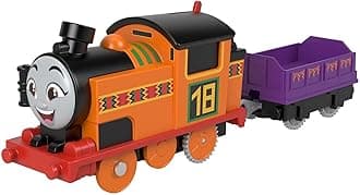 Thomas & Friends Motorized Toy Train Nia Battery-Powered Engine with Cargo for Pretend Play Preschool Kids Ages 3+ Years, HDY63, Multicolor/Assorted