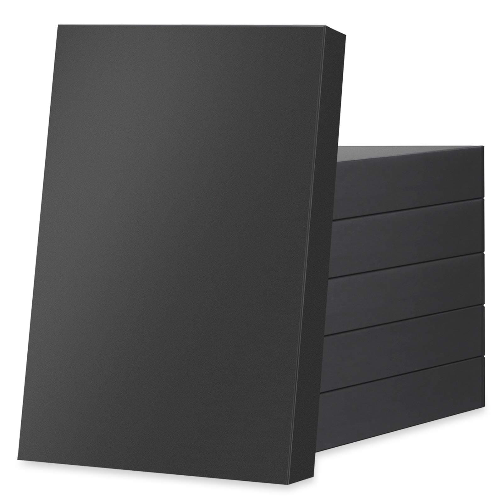 JINMING 6 Extra Large Gift Boxes with Lids 17x11x2.5 Inches for Clothes, Black Gift Boxes, Apparel Boxes for Mother's Day, Father's Day and All Occasion