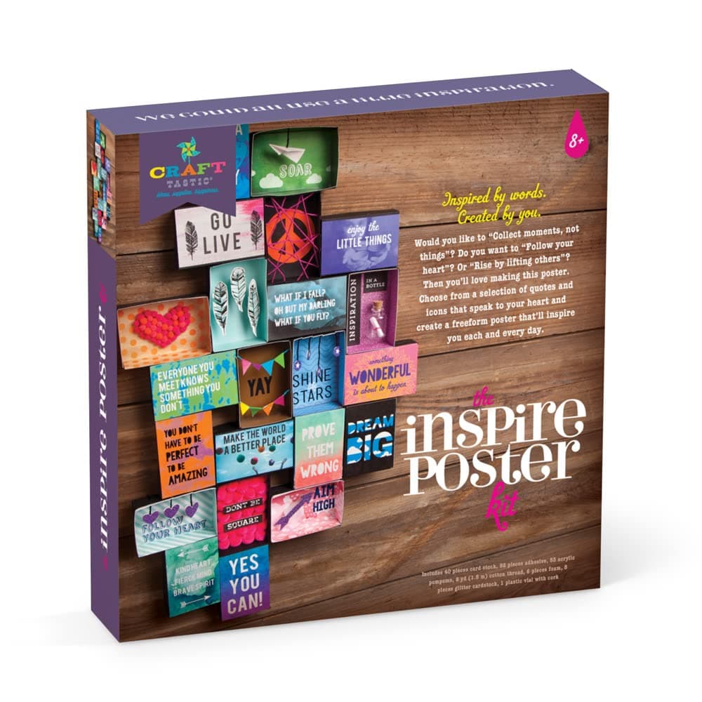 Inspire Poster Kit – Design a One-of-a-Kind Freeform Poster – Ages 8+