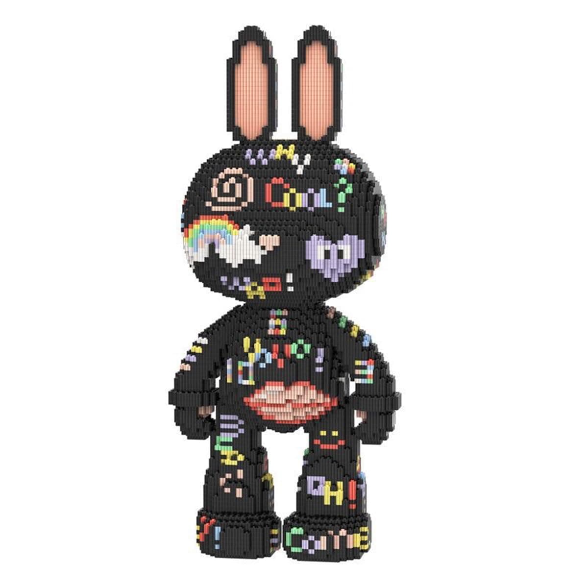 Animal Graffiti Rabbit Micro Building Blocks Set（8000PCS 55cm High Series） Gift for Adults and Kids