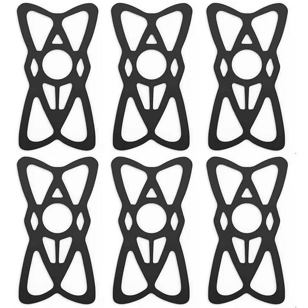 Motorcycle Phone Mount Tether 6 Pack,Replacement Silicone Bands for Bike Phone Holder, Phone Holder Grip Rubber Strap Security Bands for Bike, Bicycle,Motorcycle, Handlebar,Scooter