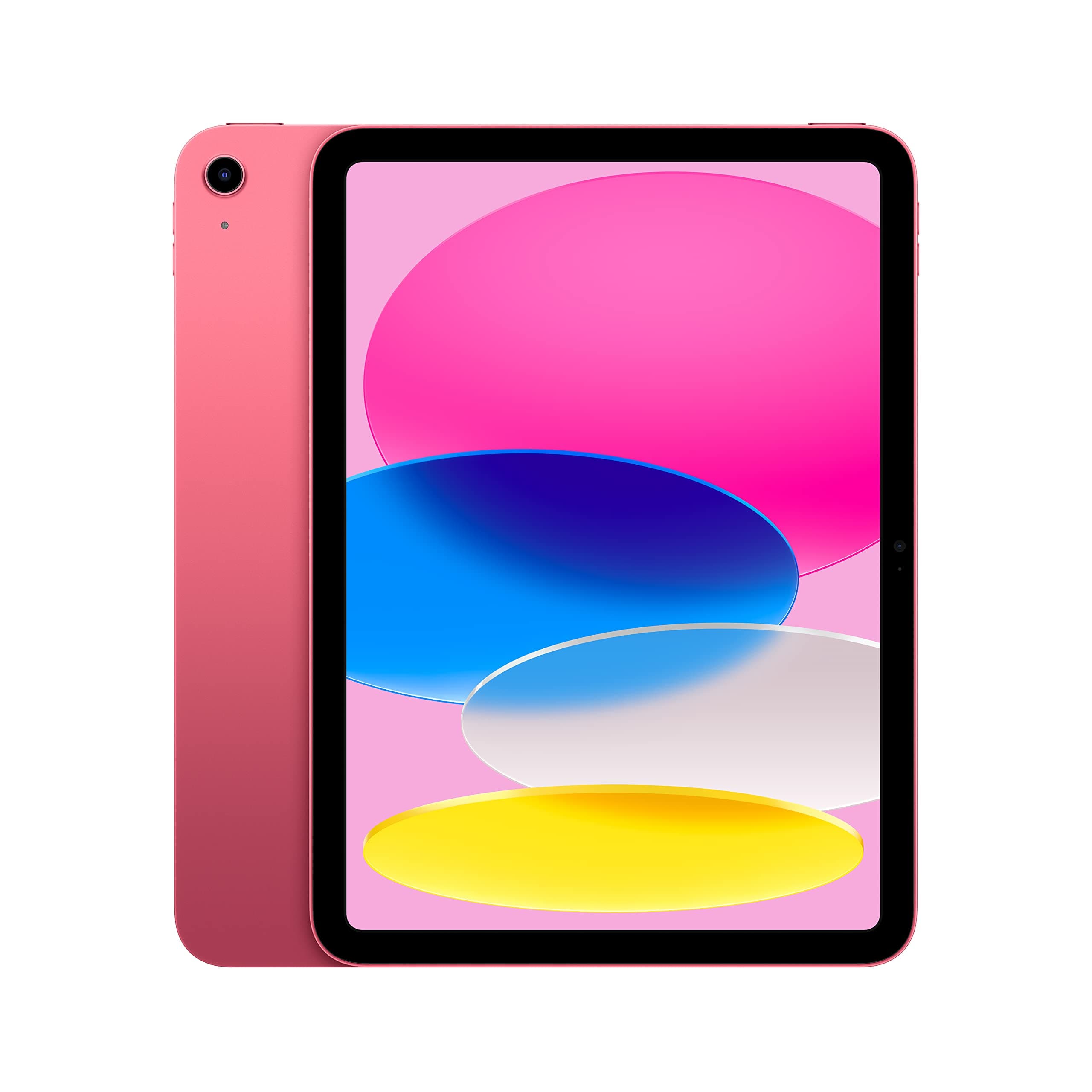 iPad (10th Generation): with A14 Bionic chip, 10.9-inch Liquid Retina Display, 64GB, Wi-Fi 6, 12MP front/12MP Back Camera, Touch ID, All-Day Battery Life – Pink