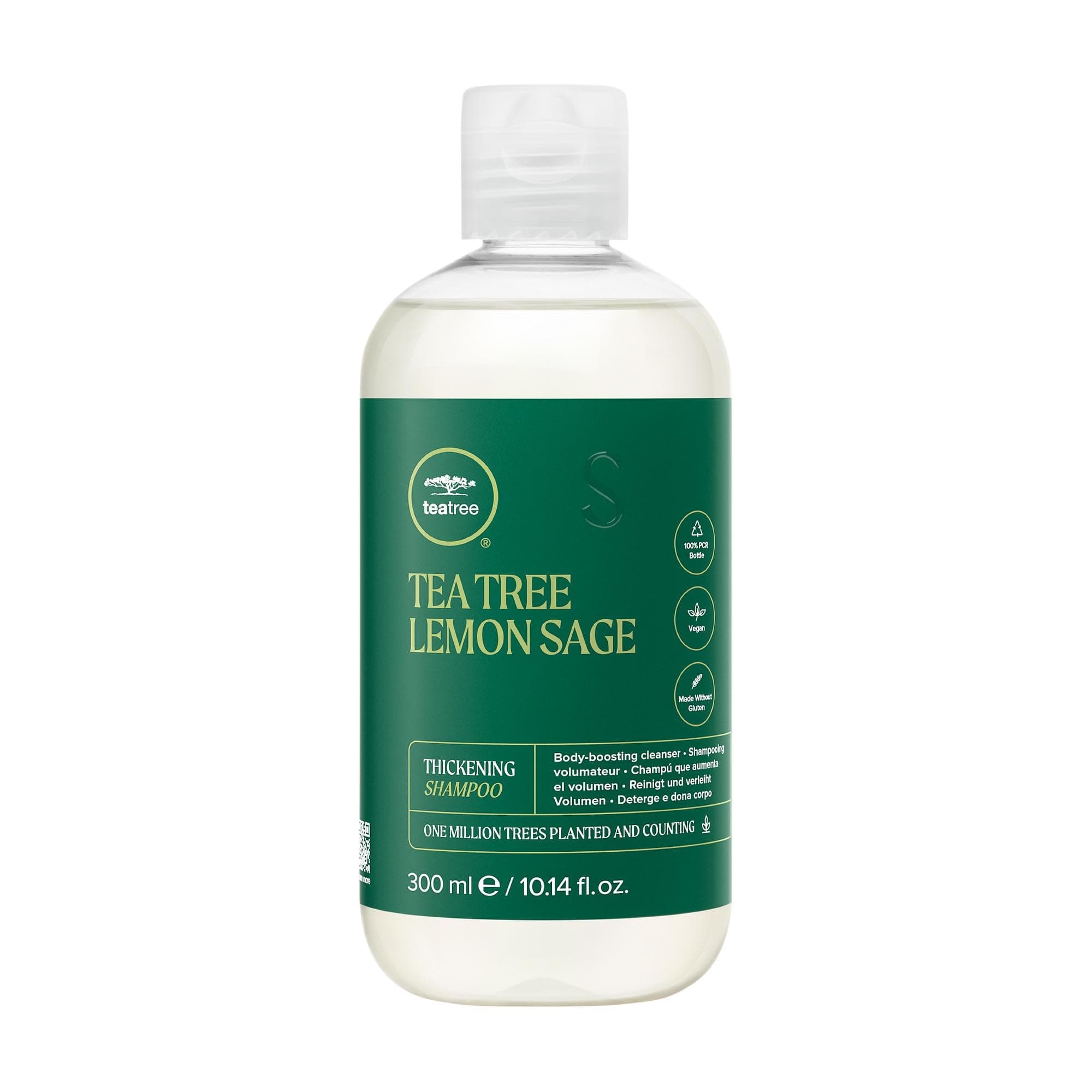 Lemon Sage Thickening Shampoo, Builds Body + Boosts Volume, For Fine Hair,green 10.14 fl. oz.
