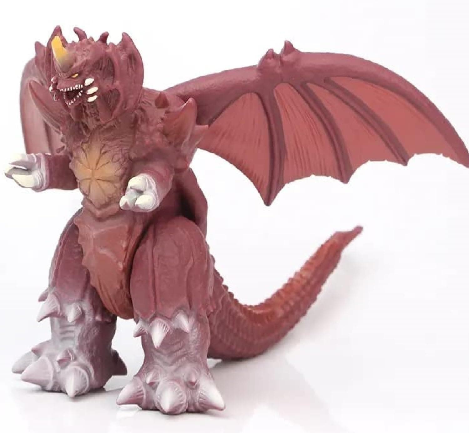 De-Lite™ Action Figures Soft Touch Vinyl Plastic Collectible Model Toys… (DestroyaGodzilla, Maroon Red Colour, 14cm)