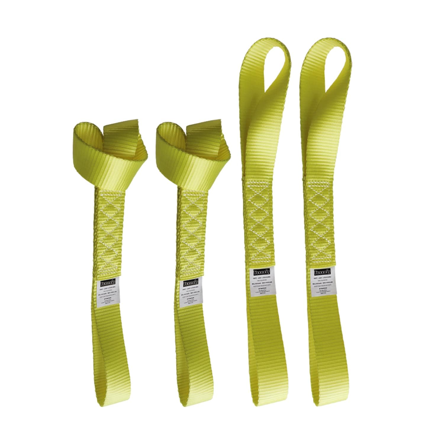 Soft Loop Tie Down Straps (4PK) Heavy Duty Motorcycle Loops Straps Tie-Downs 1.5” x 18” x 10000 LBS for ATV, UTV Trailer