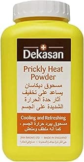 Dekasan Prickly Heat Powder | Cooling and Refeshing | Absorbing Body Dusting Powder During Summers - 100g