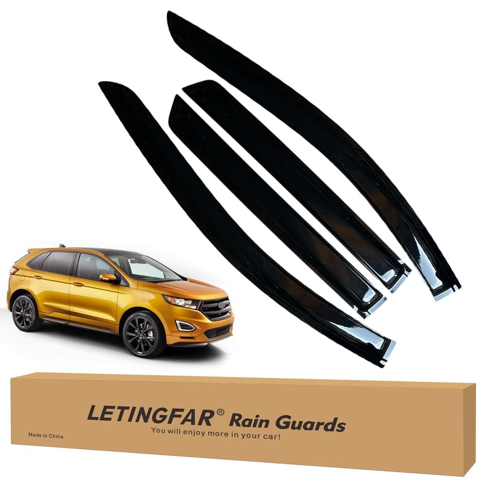 Window Visors Rain Guards for Ford Edge 2015 2016 2017 2018 2019 2020 2021 2022 2023 2024 Accessories, Wind Deflectors Vent Shades for Ford Edge
