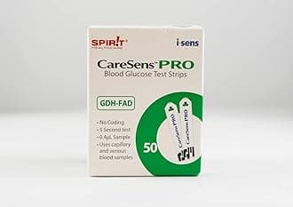 Blood Glucose Test Strips for CareSens Dual Ketone and Blood Glucose Testing Monitor