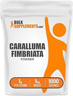 BulkSupplements.com Caralluma Fimbriata Extract Powder - Caralluma Fimbriata Supplement, Herbal Supplement - Vegan & Gluten Free, 1g per Serving, 1kg (2.2 lbs) (Pack of 1)