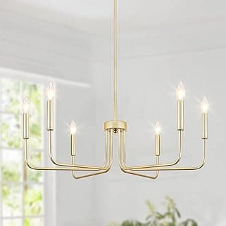28.74" 6 Light Gold Chandelier