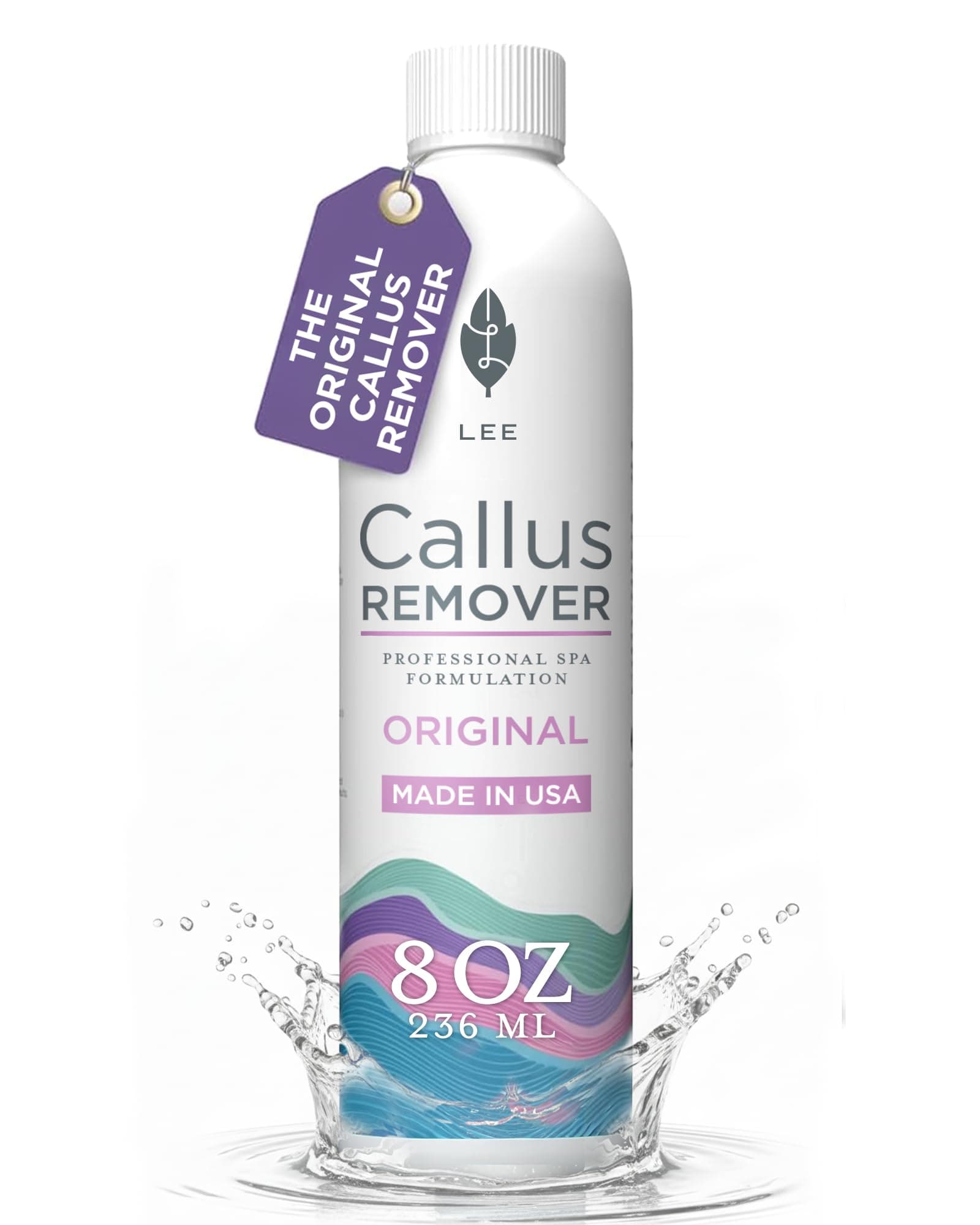 Professional Callus Remover for Feet - Original, Powerful Formulation - Extra Strength Gel, Home Pedicure Foot Spa Results - Cracked & Dead Dry Skin Supplies - 8 Oz