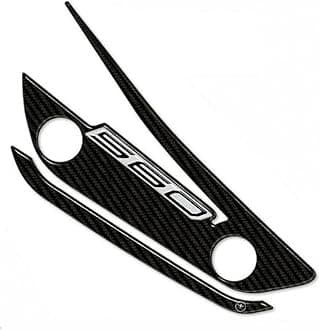 3D Sticker Motorcycle Exhaust Crankcase Protection and Decoration in Resin Compatible with Yamaha Tmax 560 2020-2025 - Silver Color