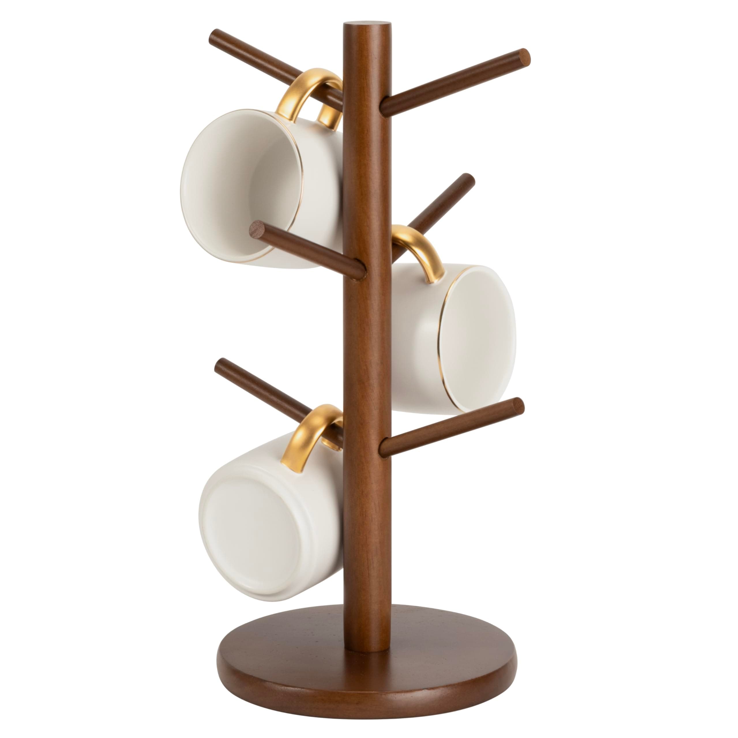 MyLifeUNIT Mug Holder Tree, Coffee Cup Holder with 6 Hooks (Brown)