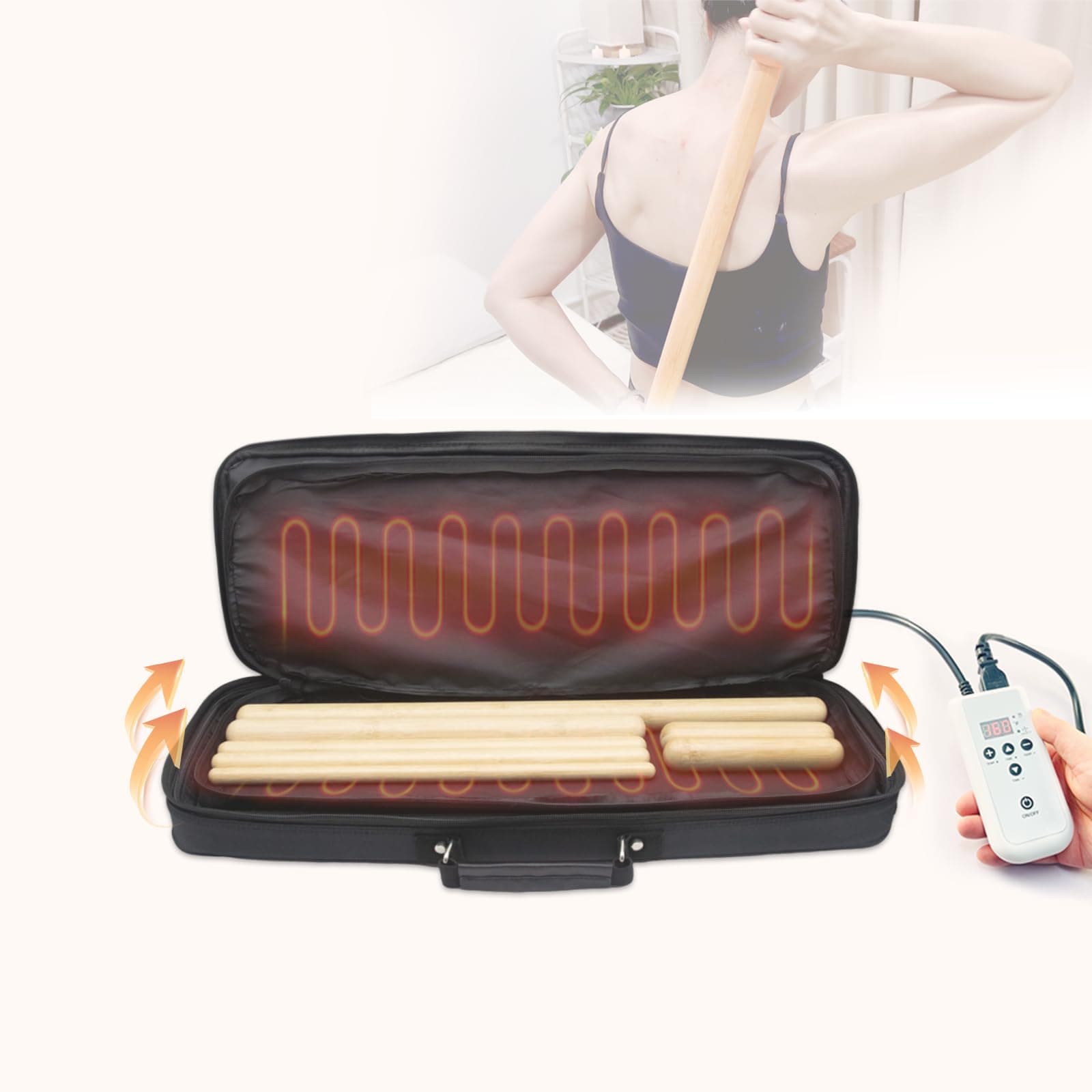 7 pcs hot bamboo massage set