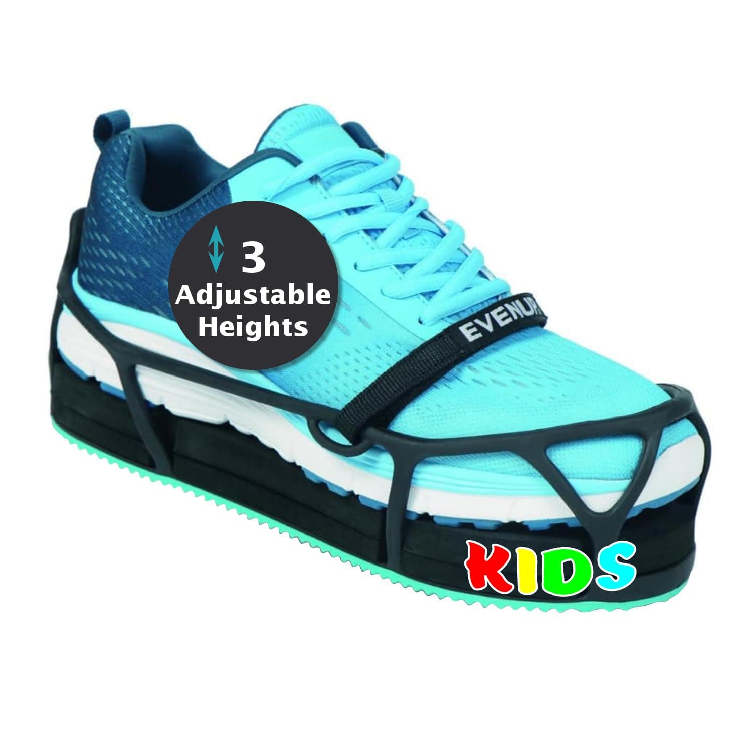 EVENup The Authentic Shoe Balancer Size X-Small (Child size) for use with Walking Boot or leg length discrepancy. Improve your gait using a variety of height adjustments.
