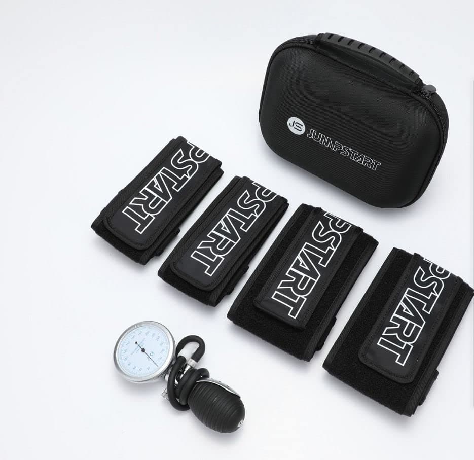 Blood Flow Restriction Cuffs (BFR) Training Therapy Occlusion Restriction Cuffs with Pump - Pack of 4